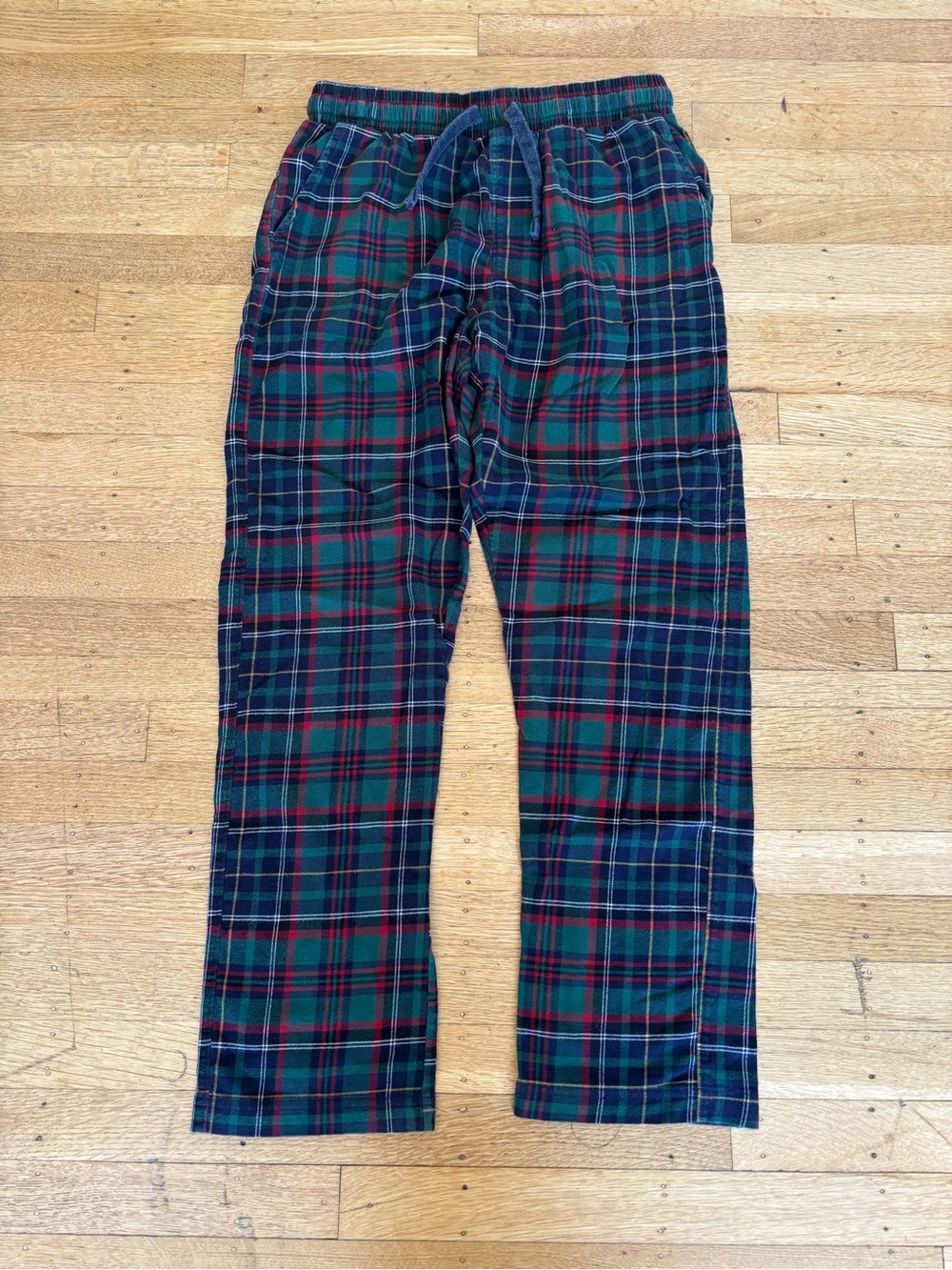 NEXT Men’s Plaid Lounge Pants - Green & Red
